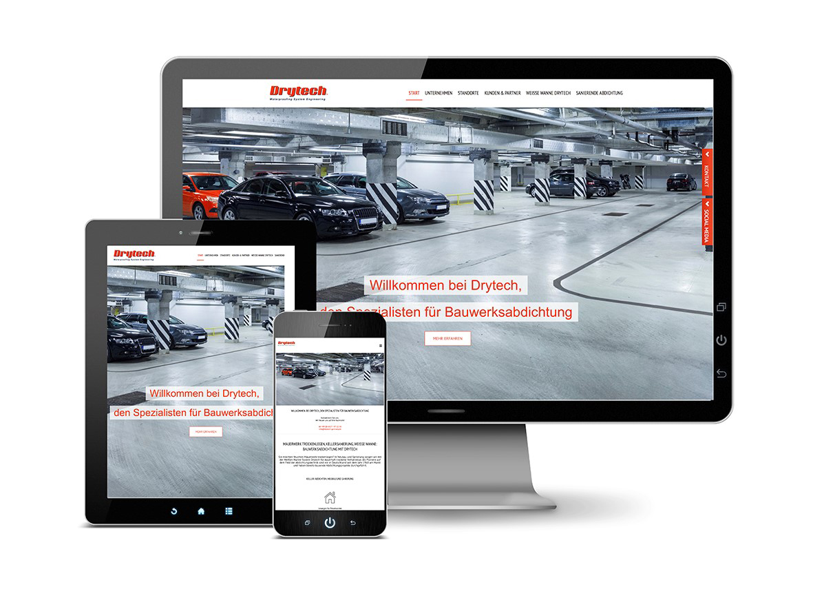 Website Relaunch Drytech Abdichtungstechnik